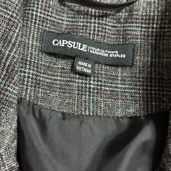 Capsule Collection Luxury Plaid Gray Suit Size 14 - Picture 6 of 8